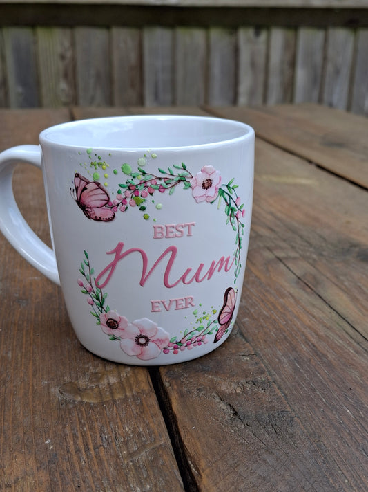 Pink Mum Porcelain Coffee Mug Gift
