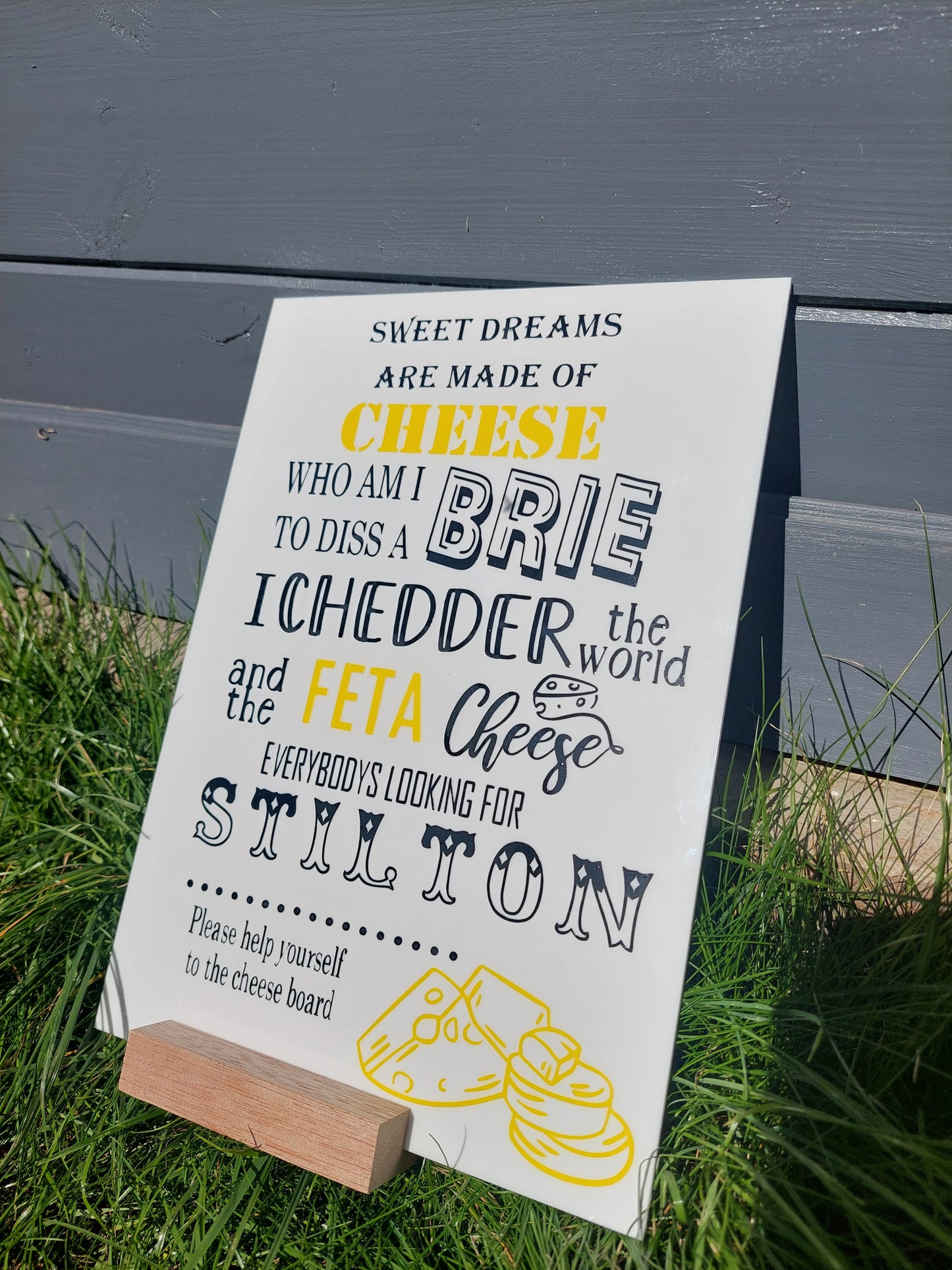 Cheese Table Decorative Sign