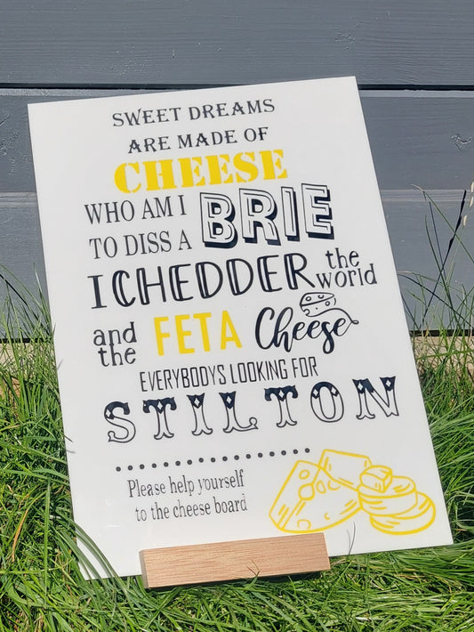 Cheese Table Decorative Sign