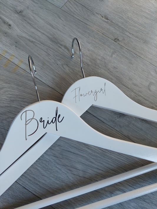 Personalised Wedding Hangers for Brides, Bridesmaids, Mother of the Bride, Groom
