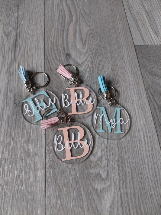 Personalised Initial and Name Keyring