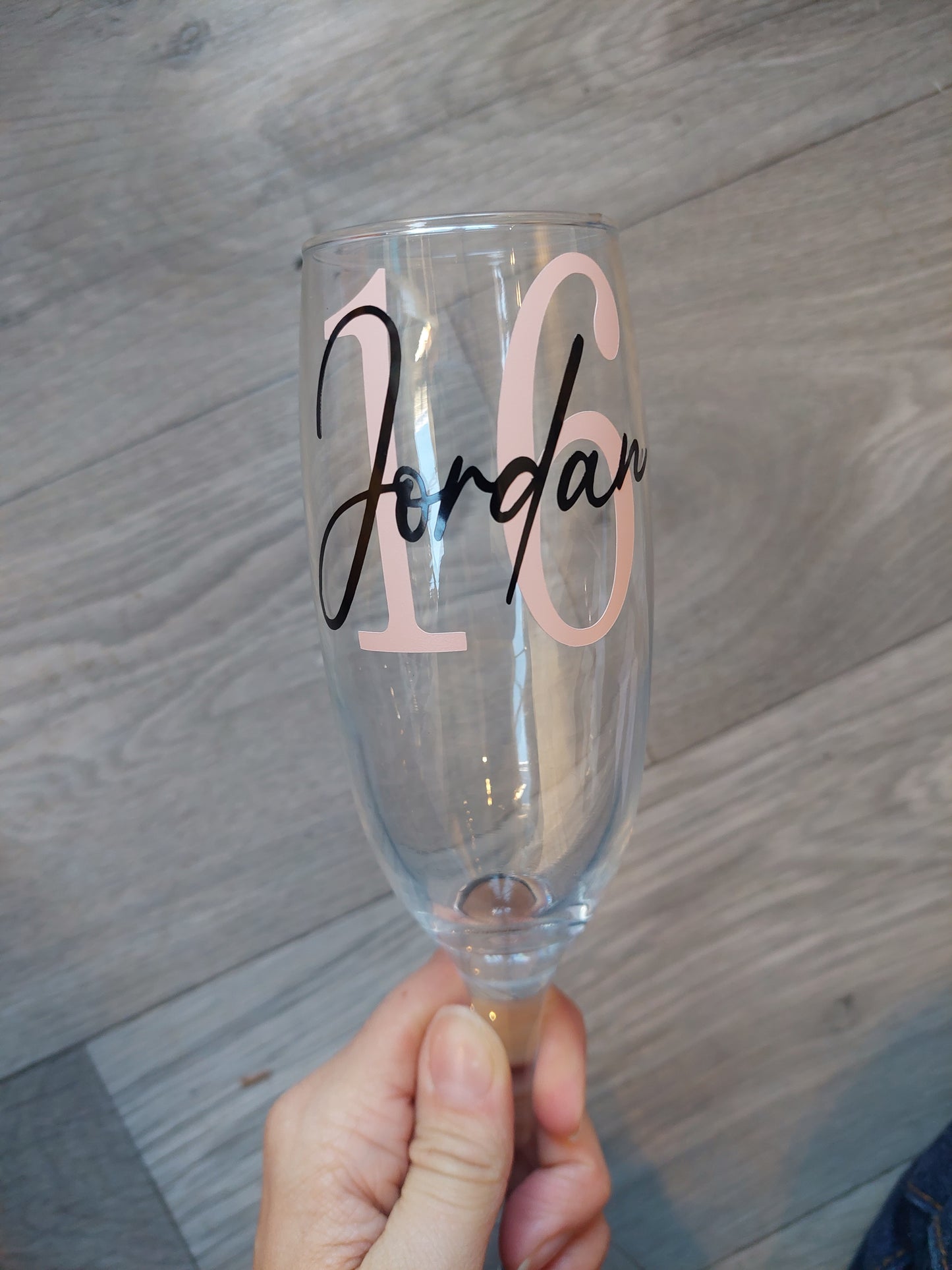 Personalised Birthday Champagne Glass